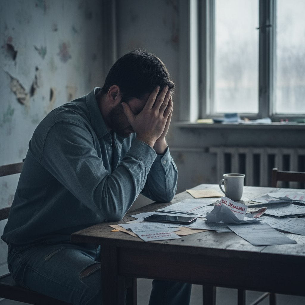 Человек с долгами